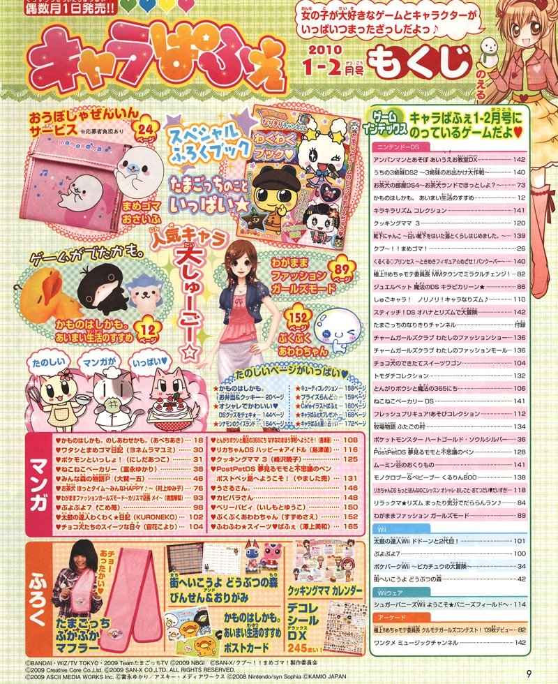 Chara Parfait Vol. 016 (January-February 2010)TOC.jpg