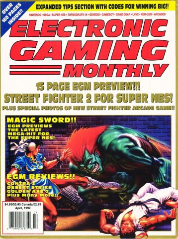 More information about "Electronic Gaming Monthly Issue 033 (April 1992)"