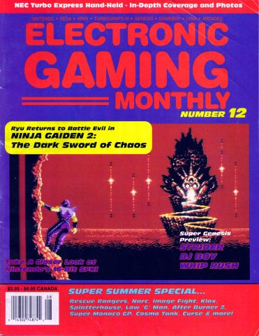 More information about "Electronic Gaming Monthly Issue 012 (July 1990)"