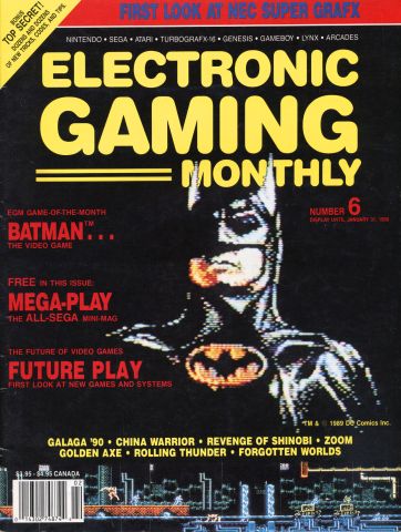 More information about "Electronic Gaming Monthly Issue 006 (January 1990)"