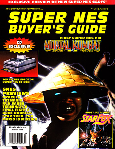 More information about "Super NES Buyer's Guide Volume 3 Number 2 (March 1993)"