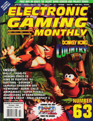 More information about "Electronic Gaming Monthly Issue 063 (October 1994)"