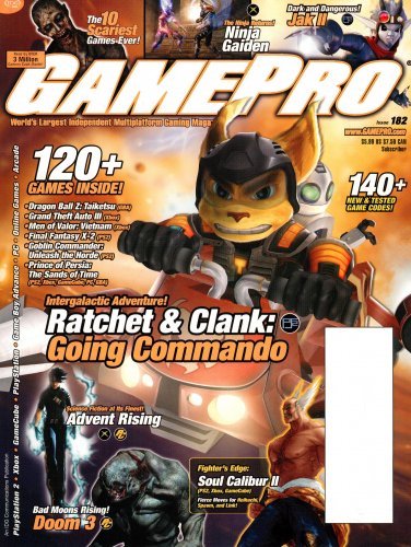 More information about "GamePro Issue 182 (November 2003)"