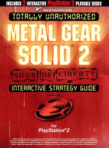 GameShark Totally Unauthorized Metal Gear Solid 2 Interactive Strategy Guide