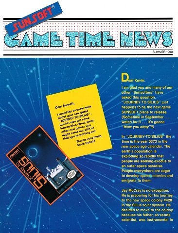 More information about "Sunsoft Game Time News Issue 7 (Summer 1990)"
