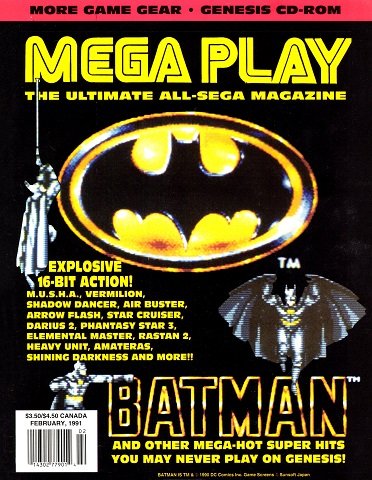 More information about "Mega Play Vol. 2 No. 1 (February 1991)"