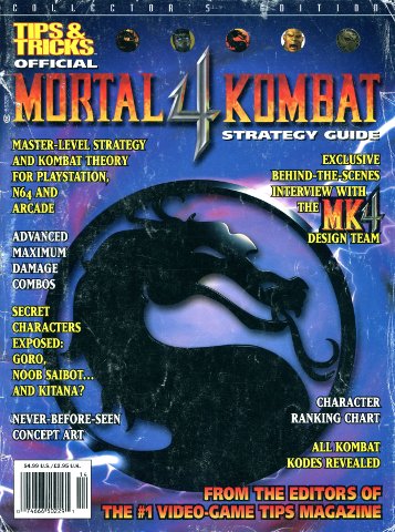 More information about "Tips & Tricks Official Mortal Kombat 4 Strategy Guide"