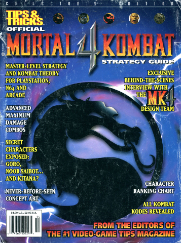 Tips & Tricks Official Mortal Kombat 4 Strategy Guide