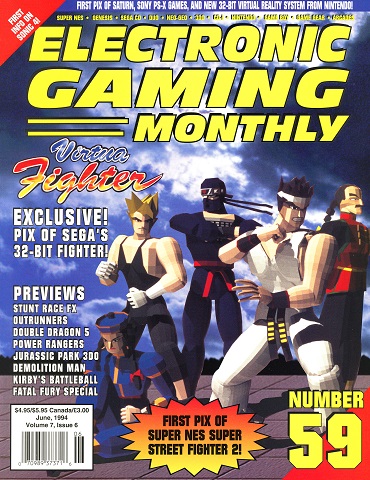 More information about "Electronic Gaming Monthly Issue 059 (June 1994)"