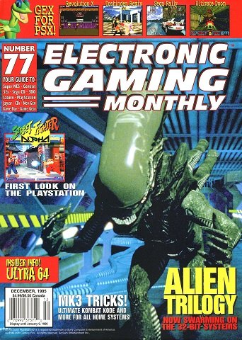More information about "Electronic Gaming Monthly Issue 077 (December 1995)"