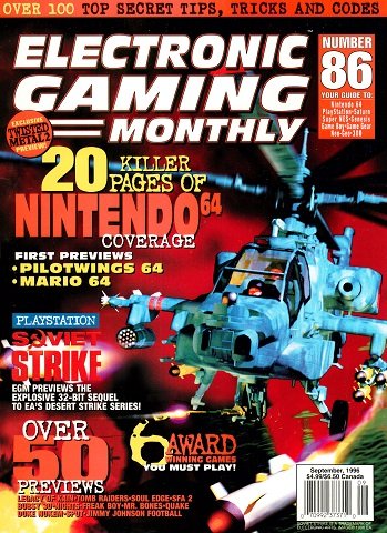 More information about "Electronic Gaming Monthly Issue 086 (September 1996)"