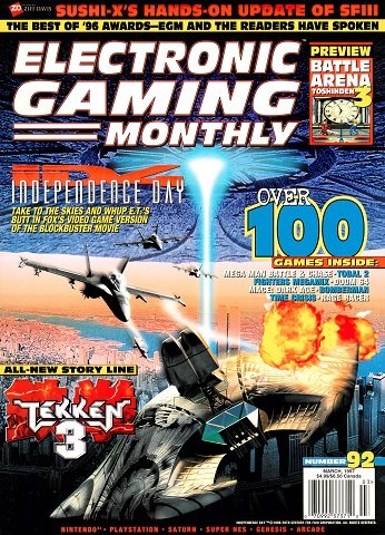 More information about "Electronic Gaming Monthly Issue 092 (March 1997)"