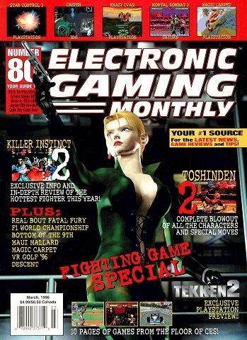 More information about "Electronic Gaming Monthly Issue 080 (March 1996)"