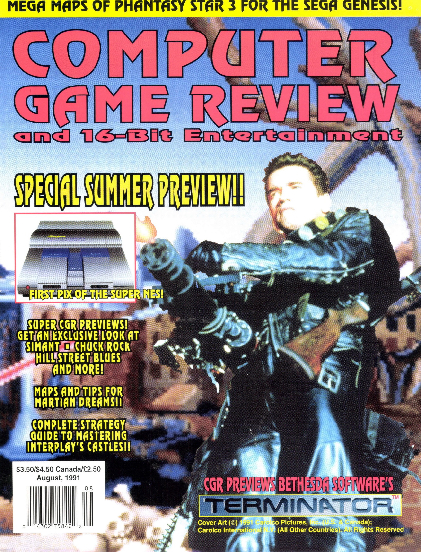Computer Game Review and 16-Bit Entertainment Issue 1 Volume 1 (August 1991)