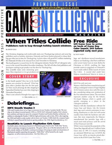 More information about "Game Intelligence No. 1 Vol. 1 (November 30, 1998)"