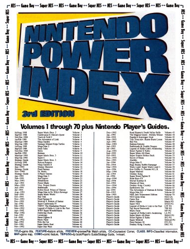More information about "Nintendo Power Index Volume 3"