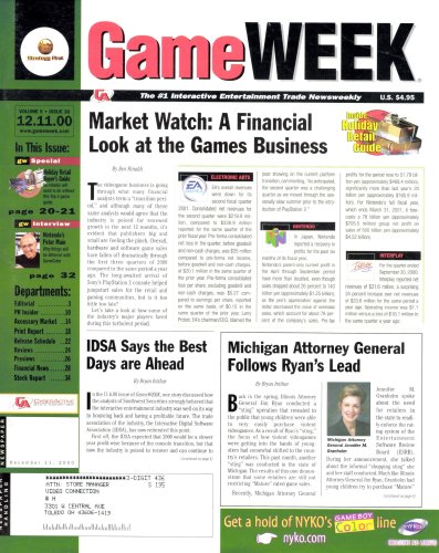 More information about "GameWeek Vol. 06 Issue 30 (December 11, 2000)"