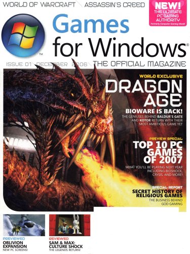More information about "Games for Windows Issue 01 (December 2006)"