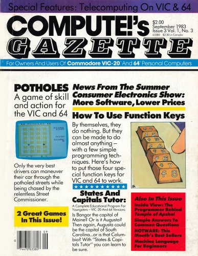 More information about "Compute!'s Gazette Issue 003 (September 1983)"