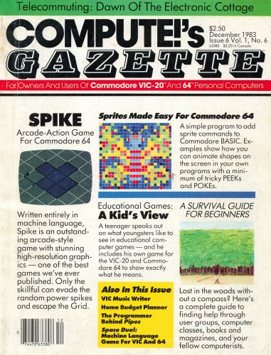 More information about "Compute!'s Gazette Issue 006 (December 1983)"