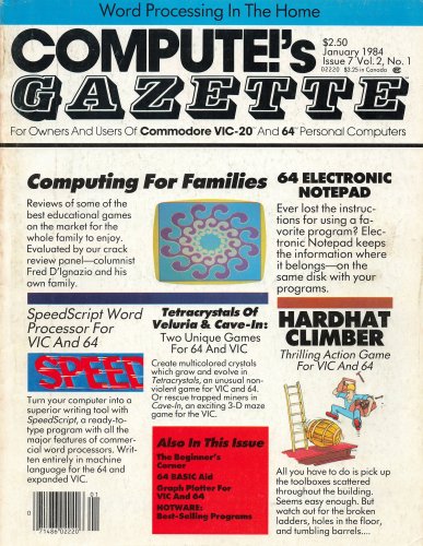 More information about "Compute!'s Gazette Issue 007 (January 1984)"