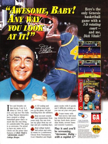 Dick Vitale's "Awesome, Baby!" College Hoops