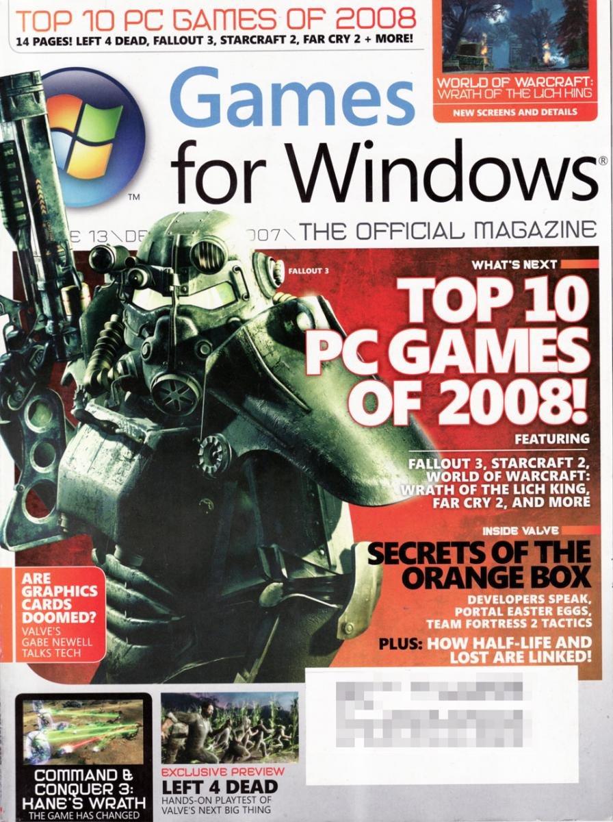 Games for Windows Issue 13 (December 2007)
