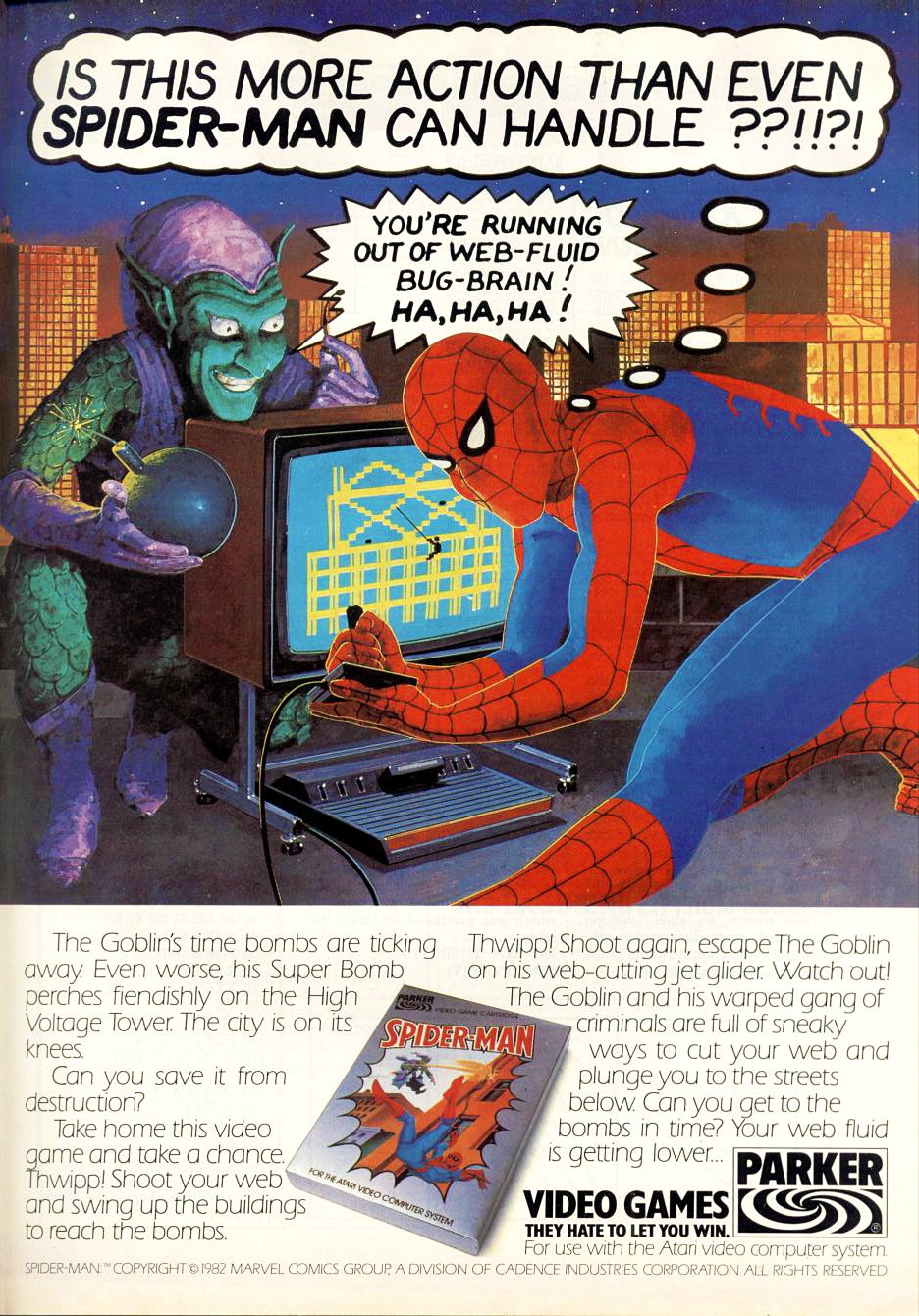Spider-man had so many games (also the earliest Marvel game ever released  for the Atari 2600) and so many great ones. Among so many, which would you  say are the top three