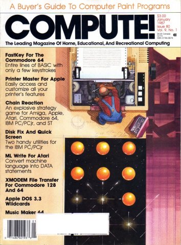 Compute! Issue 080 Vol. 09 No. 01 January 1987