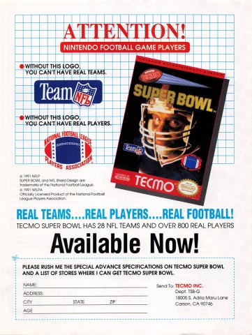 Tecmo Super Bowl (ver.2)