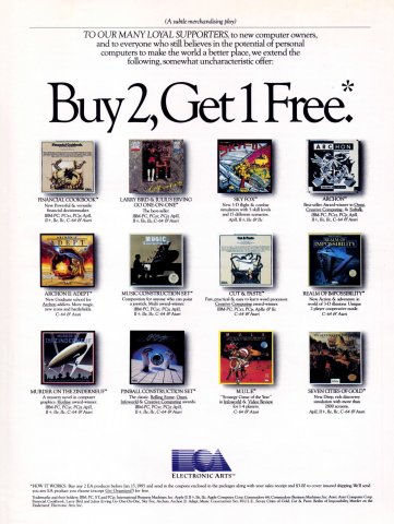 Electronic Arts Buy 2 Get 1 Free