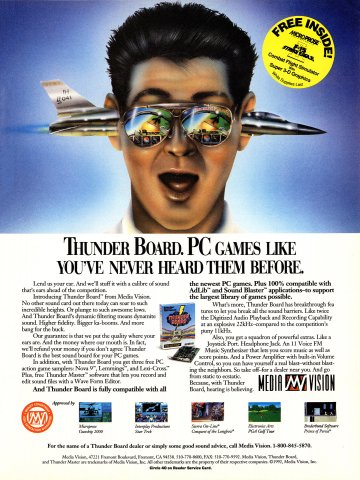 Media Vision Thunder Board sound card (1992)