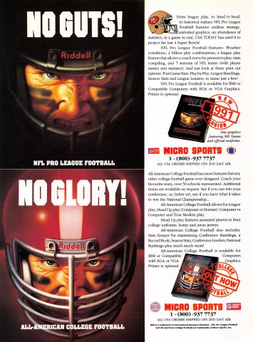 NFL Pro League Football (1991 version)