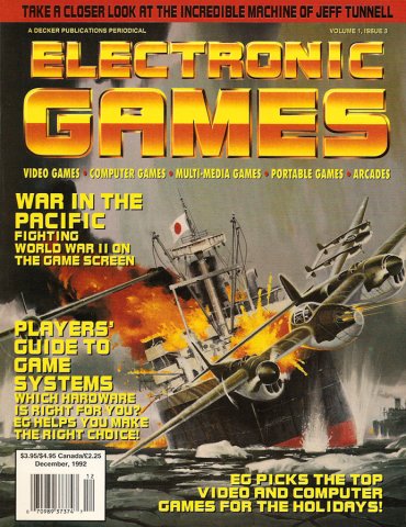 Electronic Games Issue 3 December 1992 (Volume 1 Number 3)