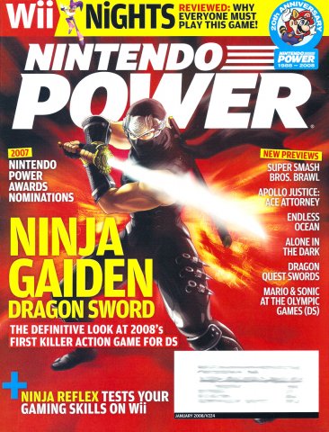 Nintendo Power Issue 224 (January 2008)