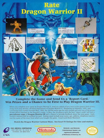 More information about "Dragon Warrior II contest"
