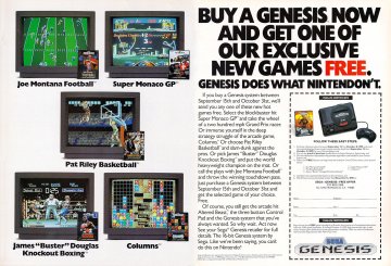 Genesis free game multi-ad (1990)