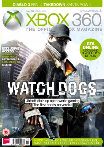 XBOX 360 The Official Magazine Issue 103 October 2013