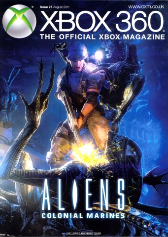 XBOX 360 The Official Magazine Issue 075 August 2011 subscriber's cover