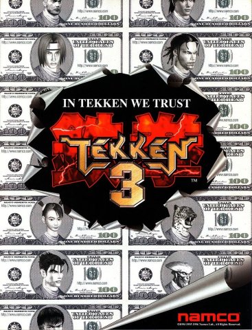 Tekken 3 (1997) front