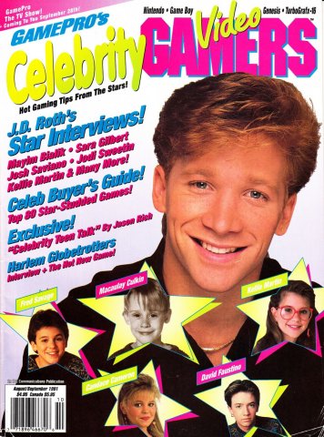 GamePro's Celebrity Video Gamers August/September 1991