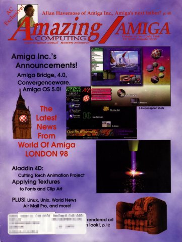 Amazing Computing Issue 145 Vol. 13 No. 07 (July 1998)