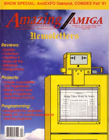 Amazing Computing Issue 069 Vol. 06 No. 12 (December 1991)