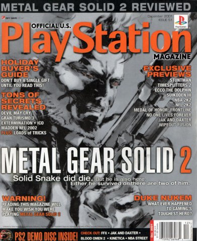 Official U.S. PlayStation Magazine Issue 051 (December 2001)