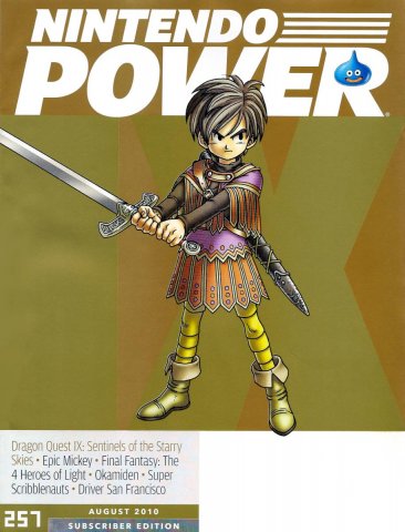 Nintendo Power Issue 257 August 2010 Subscriber Cover