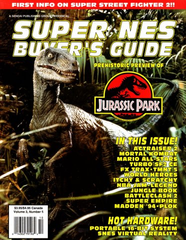 Super NES Buyer's Guide Volume 3 Number 5 September 1993