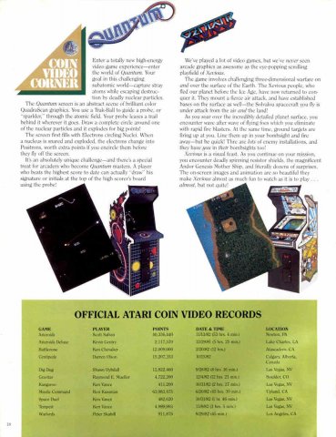 Atari Age Issue 06 Contents