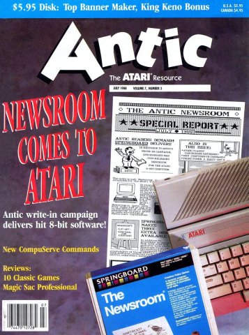 Antic Issue 069 July 1988