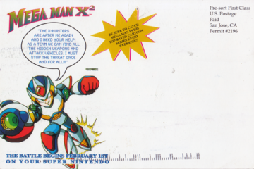 Mega Man X2 Postcard (back)