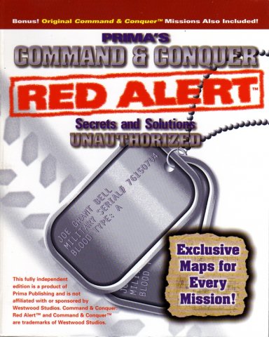 Command & Conquer Red Alert Secrets And Solutions Unauthorized